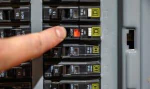 how to reset circuit breaker with test button
