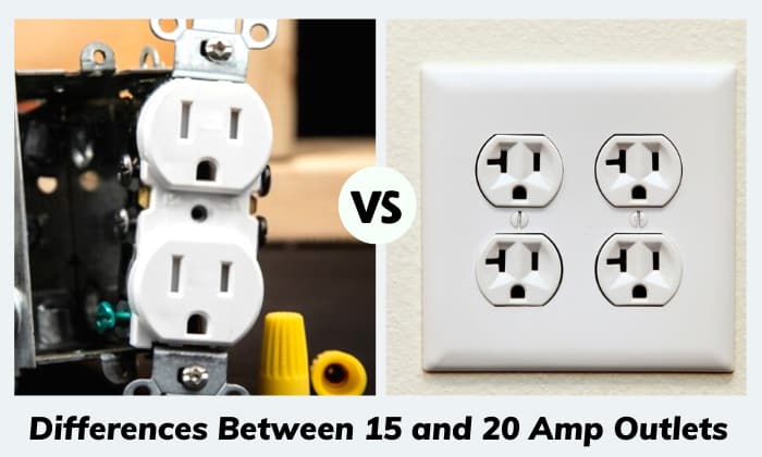15 amp vs 20 amp outlet