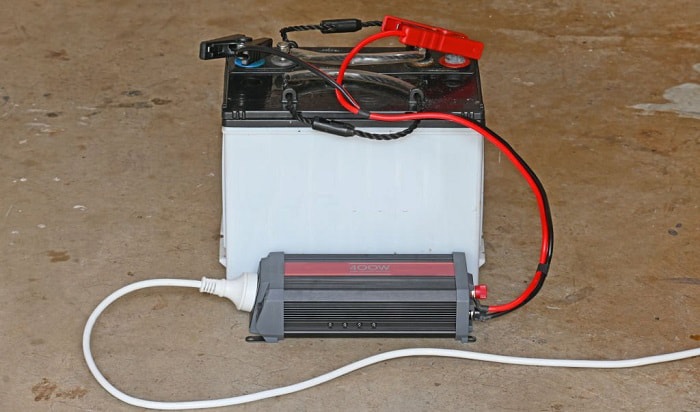 how to wire an extension cord to a car battery
