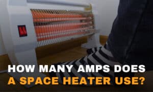 how many amps does a space heater use