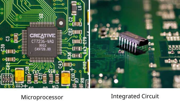 microprocessor vs integrated circuit