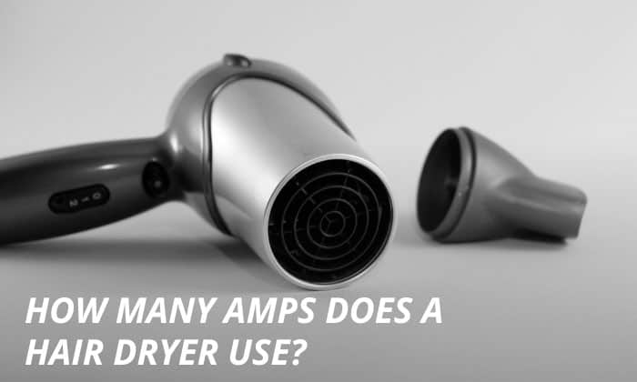 how many amps does a hair dryer use