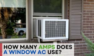 how many amps does a window ac use
