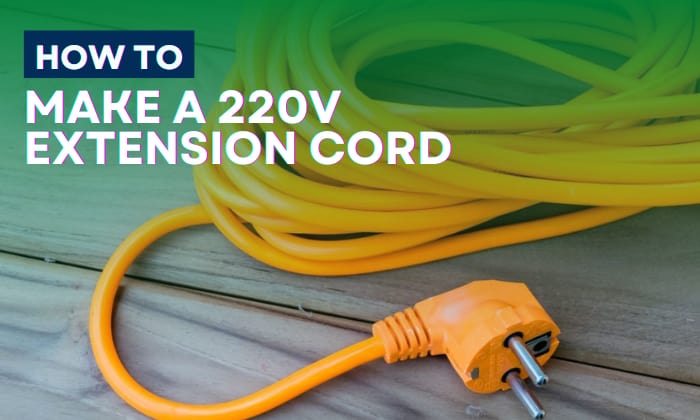 how to make a 220v extension cord