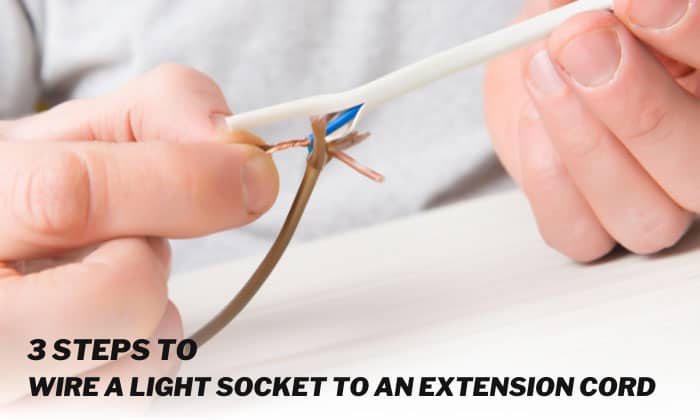how to wire a light socket to an extension cord