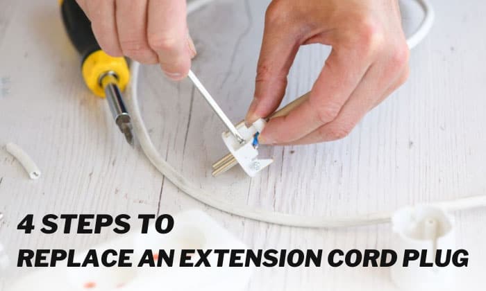 how to replace an extension cord plug