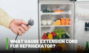 what gauge extension cord for refrigerator