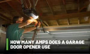 how many amps does a garage door opener use