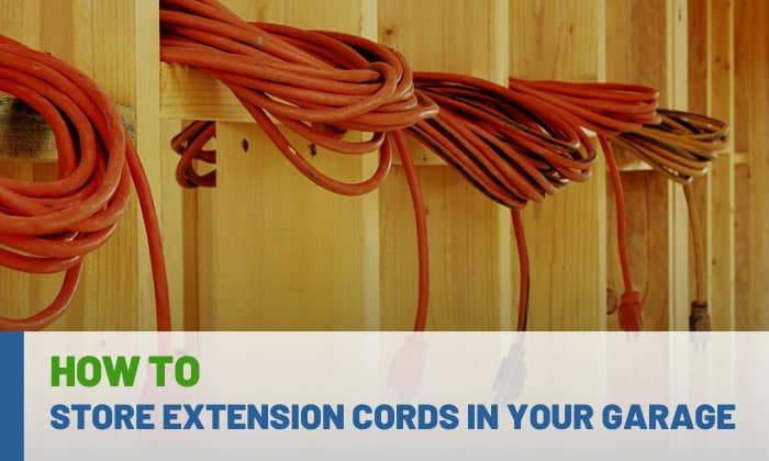 how to store extension cords in your garage