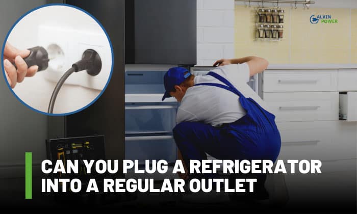 can you plug a refrigerator into a regular outlet