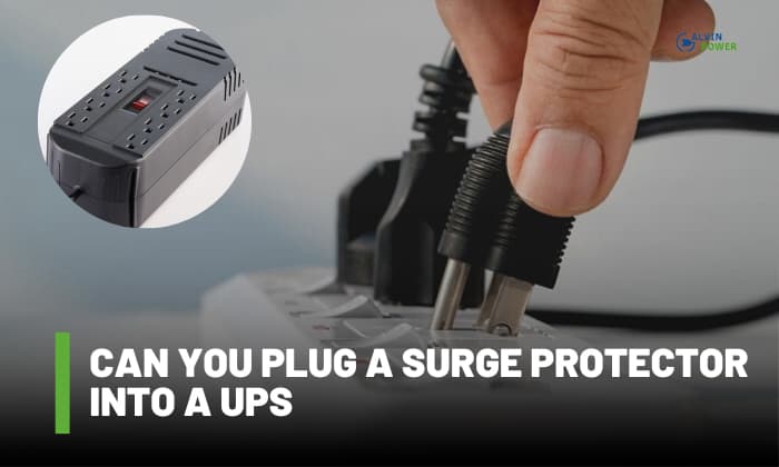 can you plug a surge protector into a ups