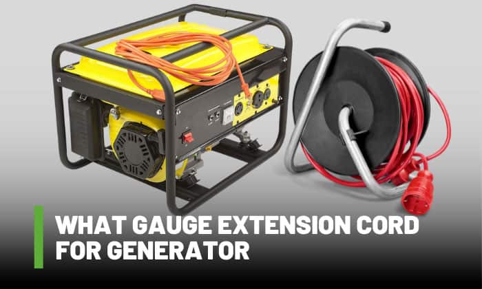 what gauge extension cord for generator