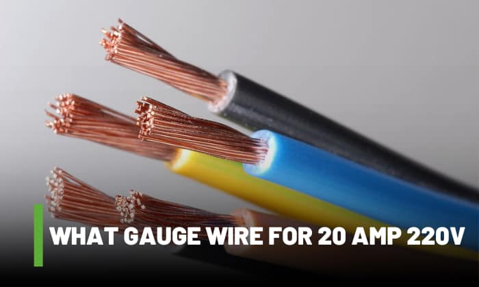 what gauge wire for 20 amp 220v