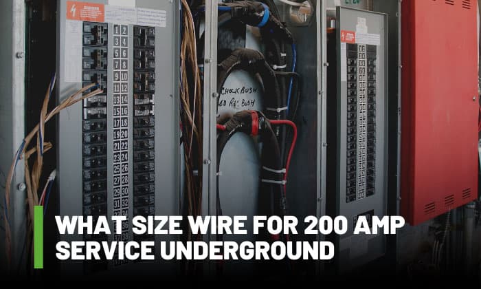 what size wire for 200 amp service underground