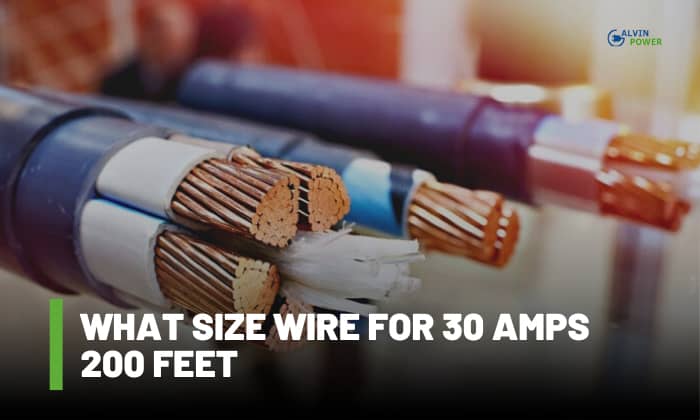 what size wire for 30 amps 200 feet