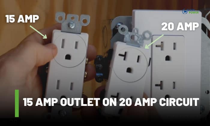 15 amp outlet on 20 amp circuit