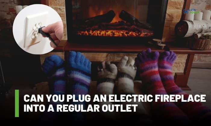can you plug an electric fireplace into a regular outlet