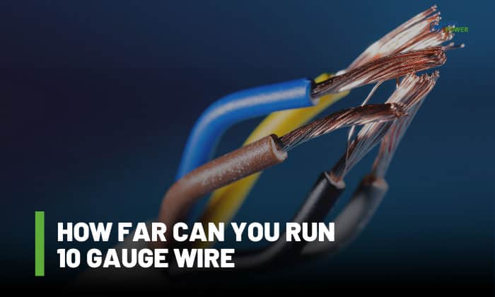 how far can you run 10 gauge wire on a 20 amp circuit
