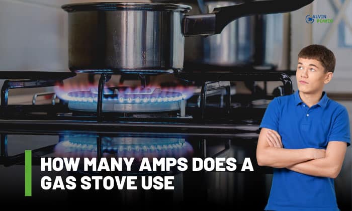 how many amps does a gas stove use