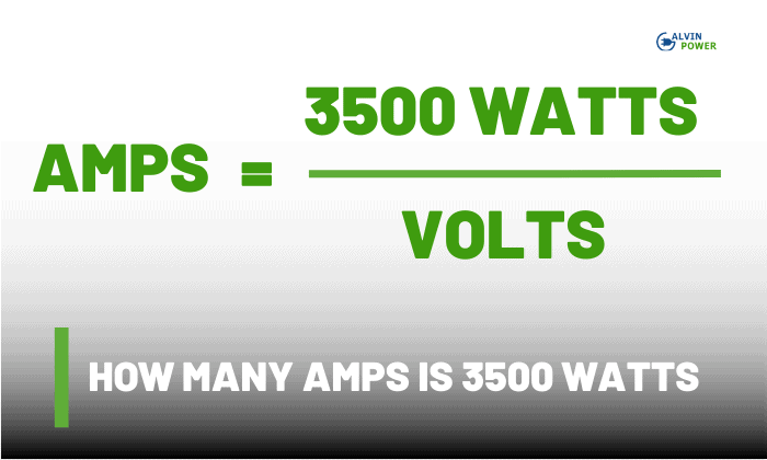 how many amps is 3500 watts