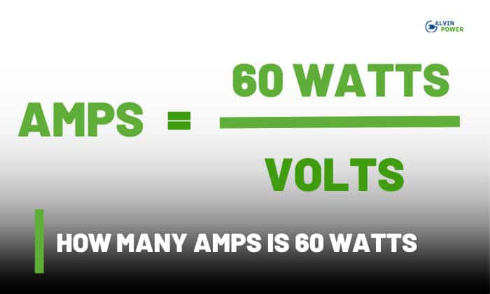how many amps is 60 watts