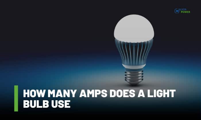 how many amps does a light bulb use