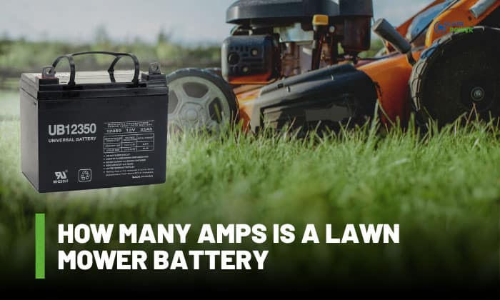 how many amps is a lawn mower battery