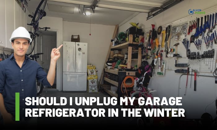should i unplug my garage refrigerator in the winter