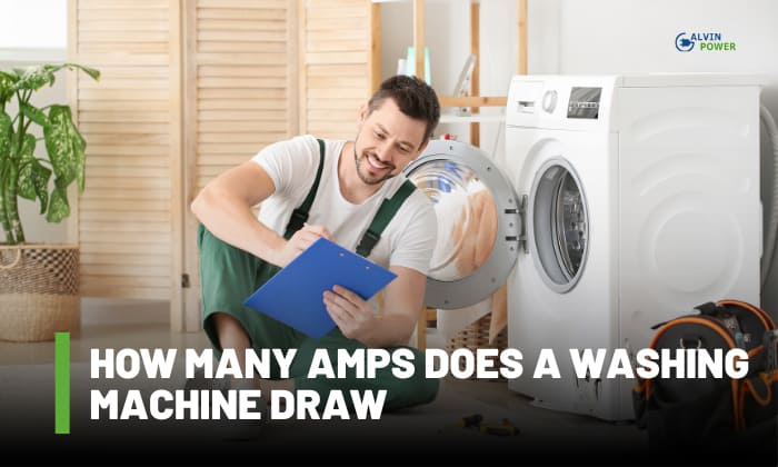 how many amps does a washing machine draw