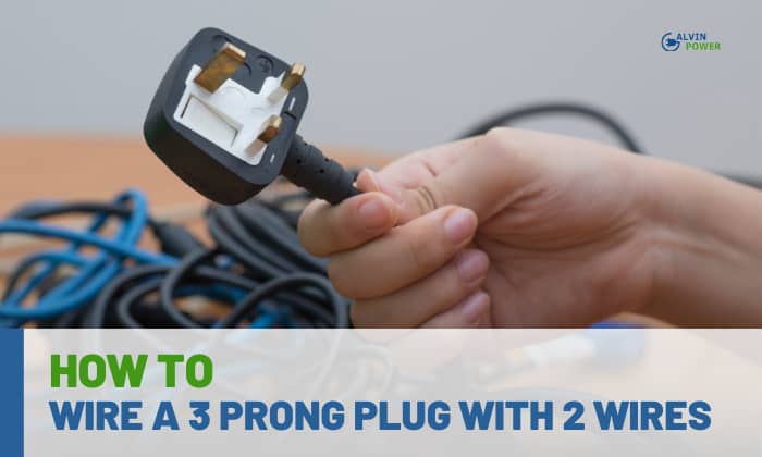 how to wire a 3 prong plug with 2-wires