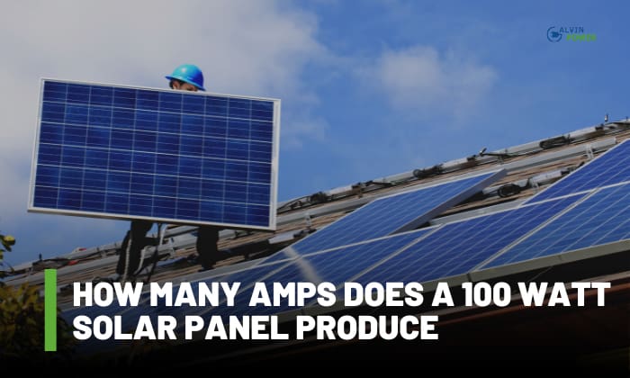 how many amps does a 100 watt solar panel produce
