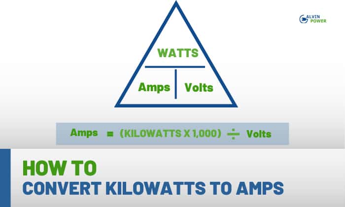 how to convert kilowatts to amps