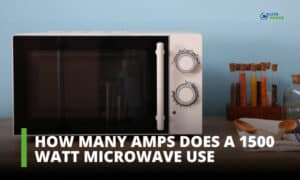 how many amps does a 1500 watt microwave use