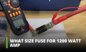 what size fuse for 1200 watt amp