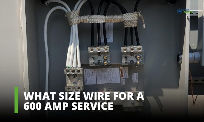What size wire for a 600 amp service